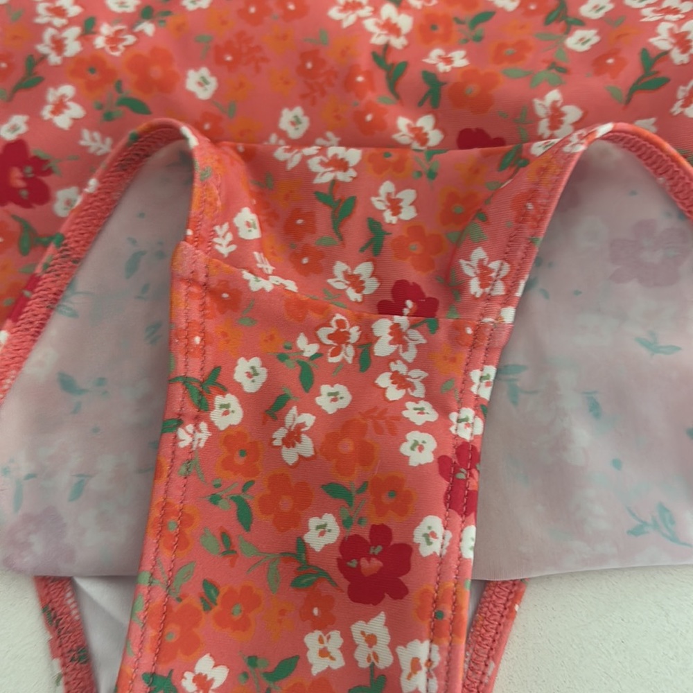 summersalt Coral Floral Halter One-Piece Swimsuit - Picture 11 of 11